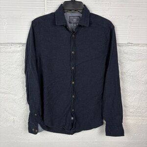 Report Collection navy cotton Casual Button Down Shirt size medium